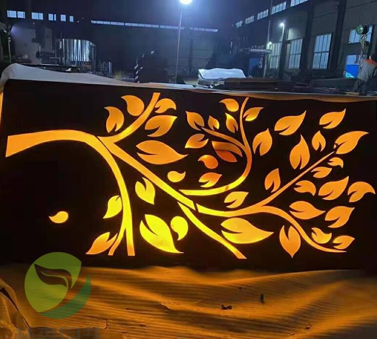 靖远耐候钢板灯箱